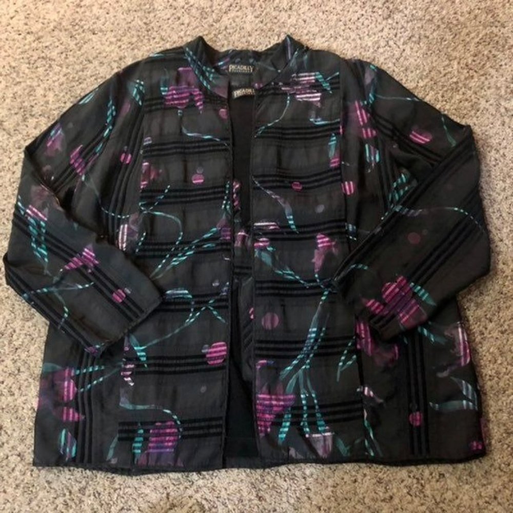 Picadilly 2 Piece Cardigan Set Womens L Used - Picture 5 of 12